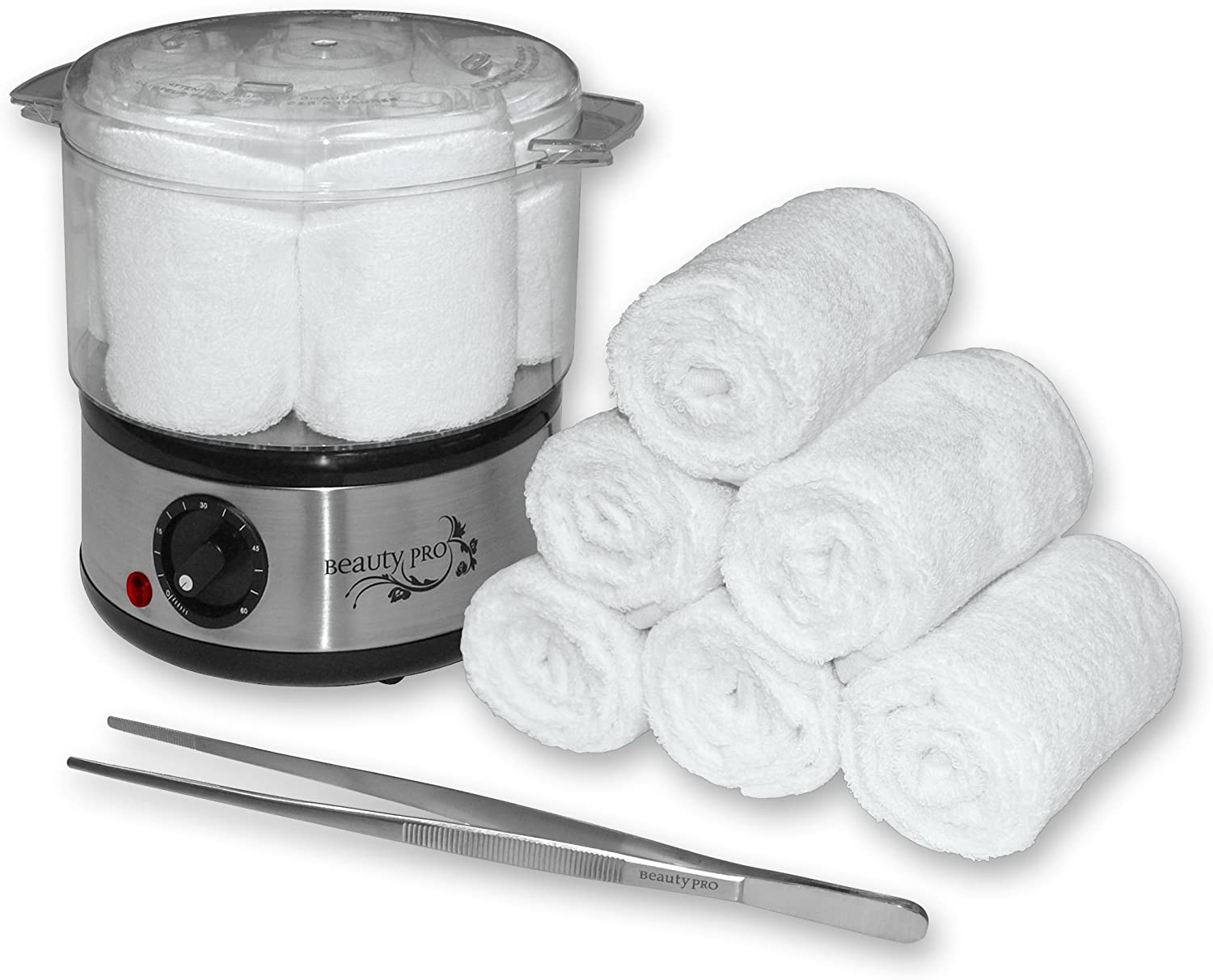 Chauffe-serviettes Stérilisateur - Vapeur à 80°C, UV, Pour Serviettes Et Soins - Blanc
