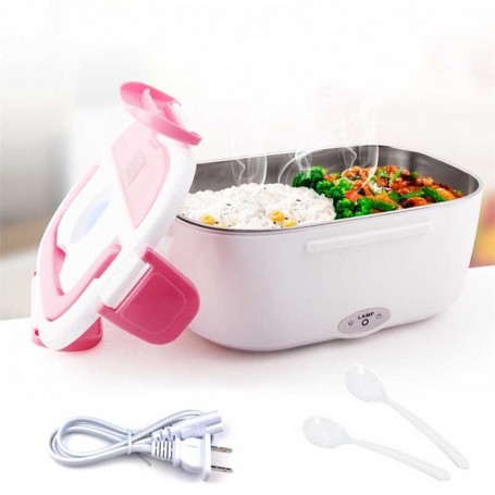 Gamelle Chauffante électrique 1L - Boîte Repas Avec écran Tactile - Chauffage Rapide 15-30 Min - Pour Voiture, Bureau, Voyage - Acier Inoxydable